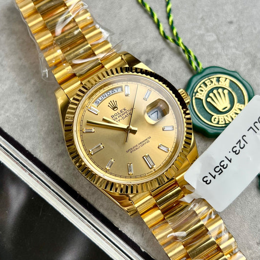 Hands on Rolex Day Date 40 228238 Yellow 18k Gold Filled