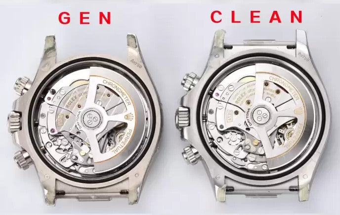 How does Clean factory's use of the Shanghai 4131 movement compare to the genuine one? Is it better than the Dandong 4130 movement?