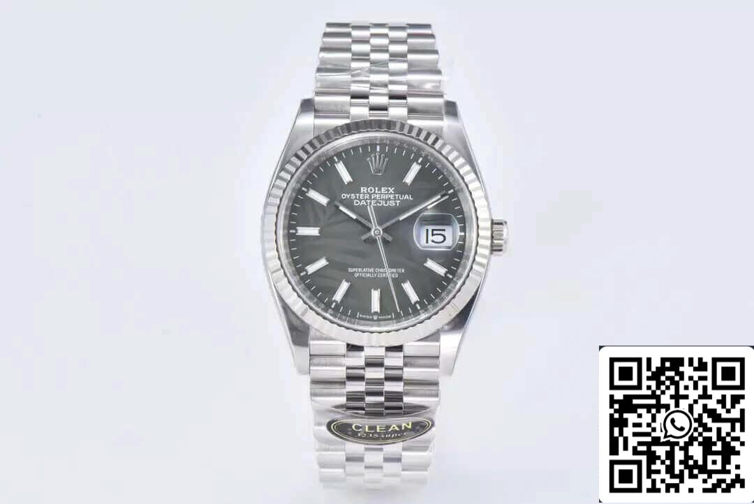 Rolex Datejust M126234-0047 36MM 1:1 Best Edition Quadrante verde fabbrica pulita