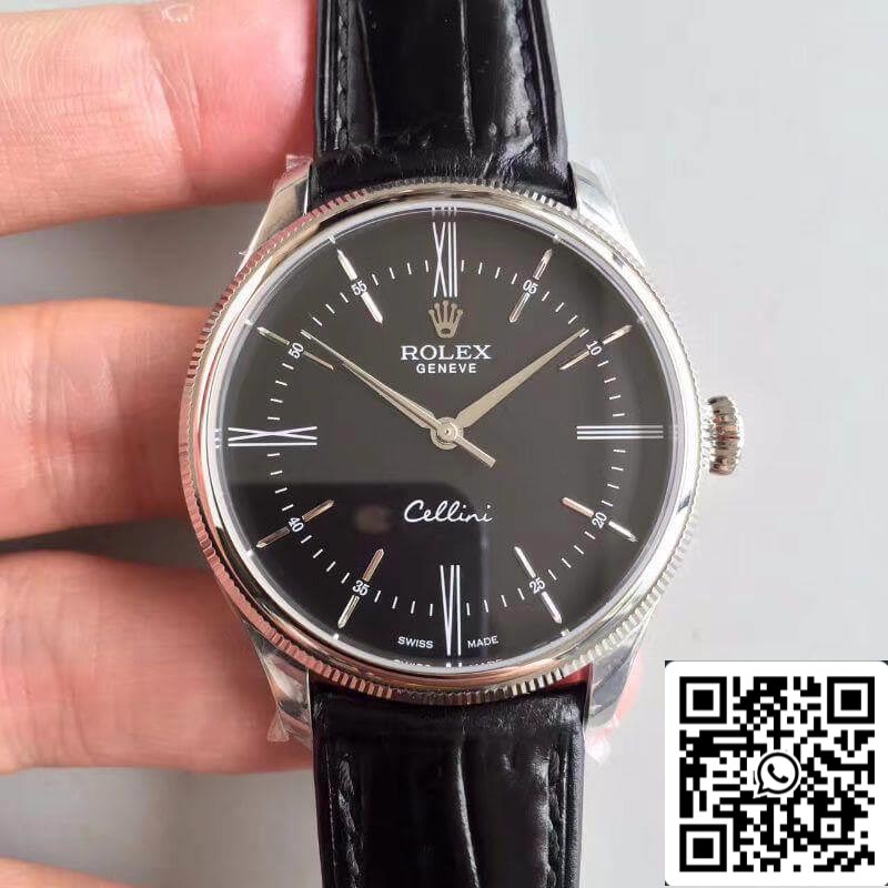 Rolex Cellini 50509 MKS Factory Negro Dial 1:1 Mejor Edición Suizo ETA3132