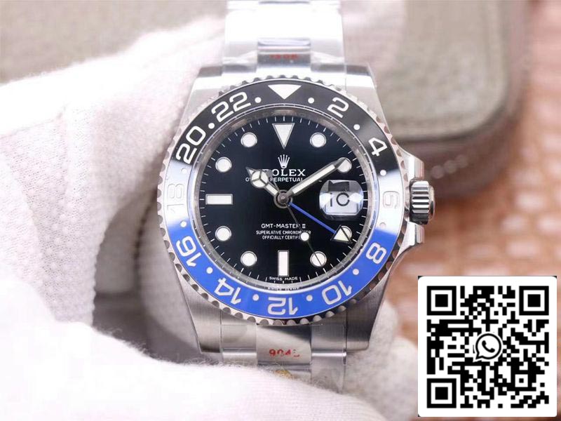 Rolex GMT Master II 116710BLNR-78200 1:1 Miglior Edizione Noob Factory V11 Blue Needle Svizzero ETA3186