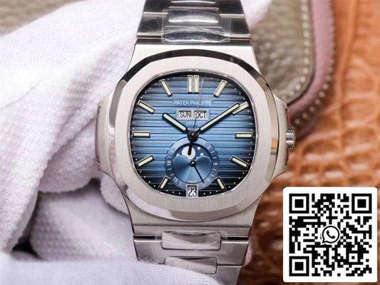 Patek Philippe Nautilus 5726/1A-014 1:1 Mejor edición PF Factory esfera azul suizo ETA324