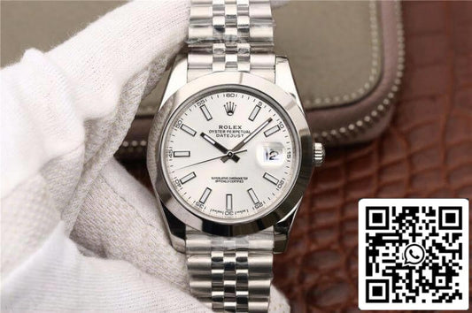 Rolex Datejust 116200 EW Orologi meccanici di fabbrica 1:1 Migliore edizione svizzera ETA2836 Quadrante argento