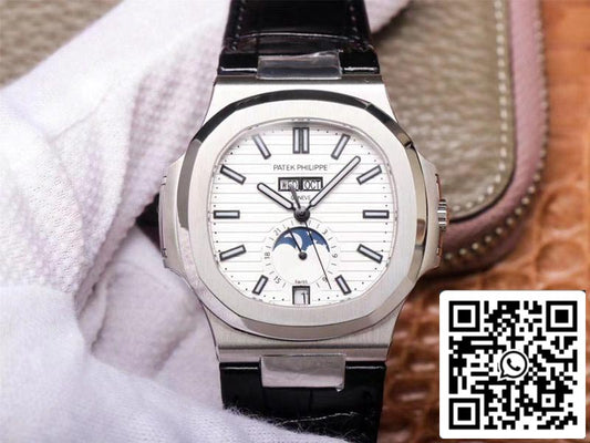 Patek Philippe Nautilus 5726/1A-010 1:1 Best Edition PF Factory Cinturino nero svizzero ETA324