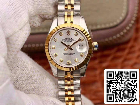 Rolex Lady Datejust 28MM 1:1 Mejor Edición Original Suizo Importado NH05 Chapado en Oro 18K