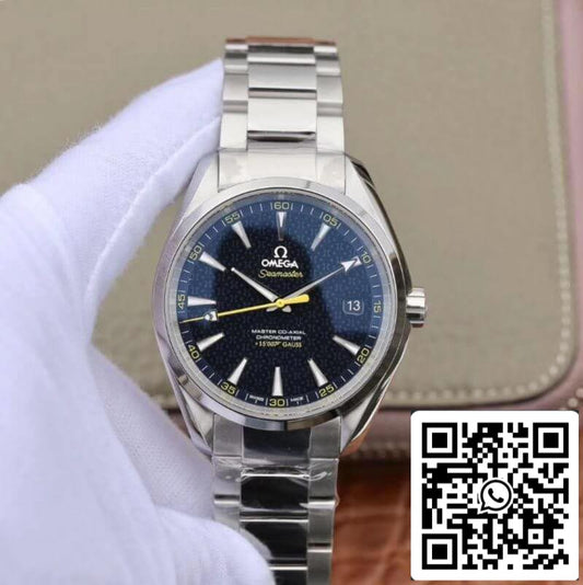 Omega Seamaster Aqua Terra 231.10.42.21.03.004 150M “James Bond” Stainless Steel 1:1 Best Edition Stainless Steel Bracelet Swiss ETA8500 Blue textured dial