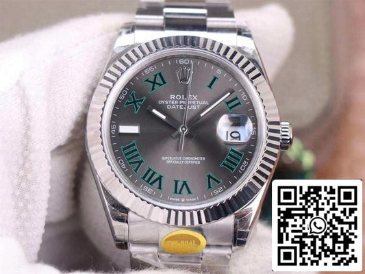 Rolex Datejust M126334-0021 1:1 Best Edition TW Factory quadrante grigio svizzero ETA3235