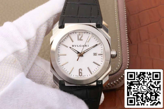 Bulgari Octo 102779 OC41C6SLD 1:1 Best Edition quadrante bianco