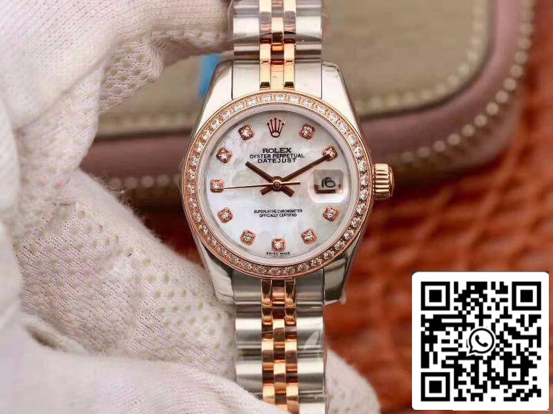 Rolex Lady Datejust 28MM 1:1 Migliore edizione svizzera Movimento NH05 originale importato Quadrante smaltato bianco