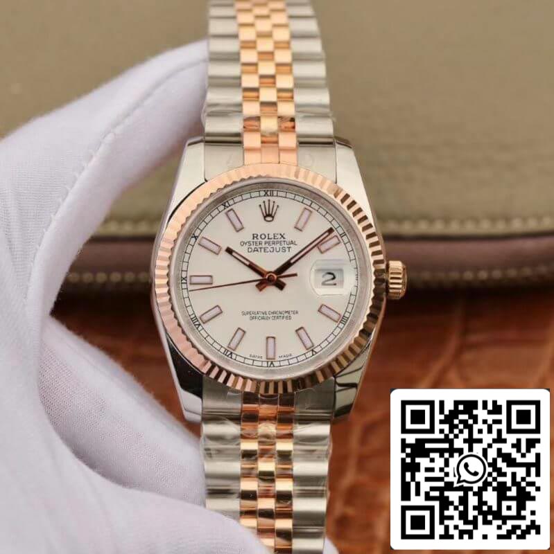 Rolex Datejust 126233 36 mm GM Factory 1:1 Mejor edición ETA3135 suiza envuelta en oro de 18 quilates