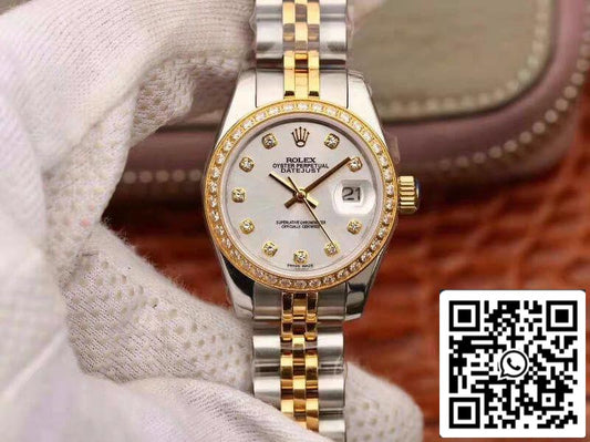 Rolex Lady Datejust 28MM 1:1 Mejor edición Movimiento suizo NH05 Esfera plateada