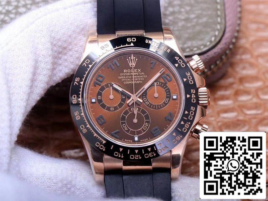 Rolex Daytona M116515LN-0015 1:1 Mejor Edición Noob Factory Esfera Marrón Suizo ETA4130