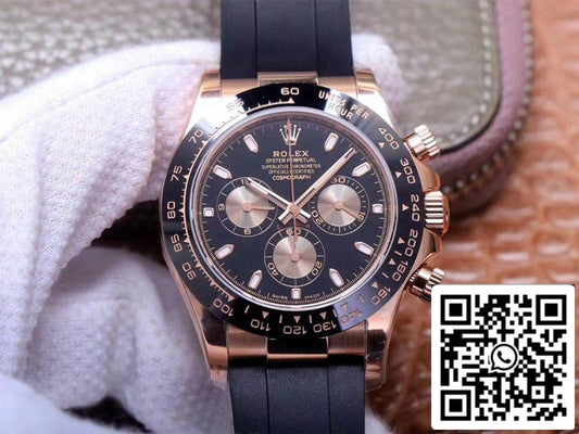 Rolex Daytona M116515LN-0017 1:1 Best Edition Noob Factory quadrante nero svizzero ETA4130