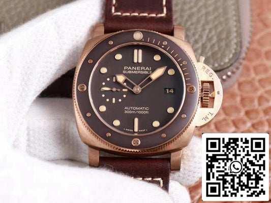 Panerai Sumergible PAM00968 1:1 Mejor edición VS Factory Esfera marrón Suiza P9010