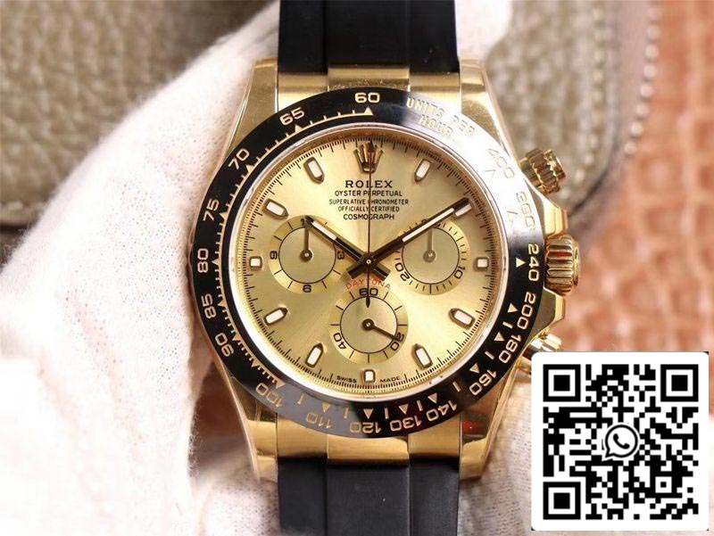 Rolex Daytona M116518LN-0042 1:1 Best Edition Noob Factory quadrante champagne svizzero ETA4130