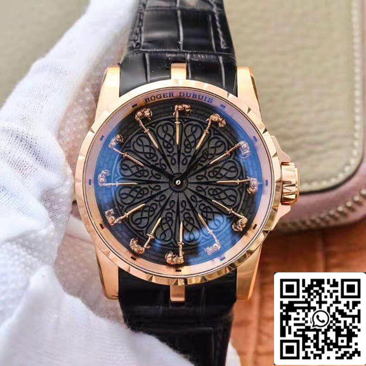 Roger Dubuis Excalibur Caballeros de la Mesa Redonda II Rddbex0511 ZF Factory 1:1 Mejor Edición Oro Rosa Suizo M9015