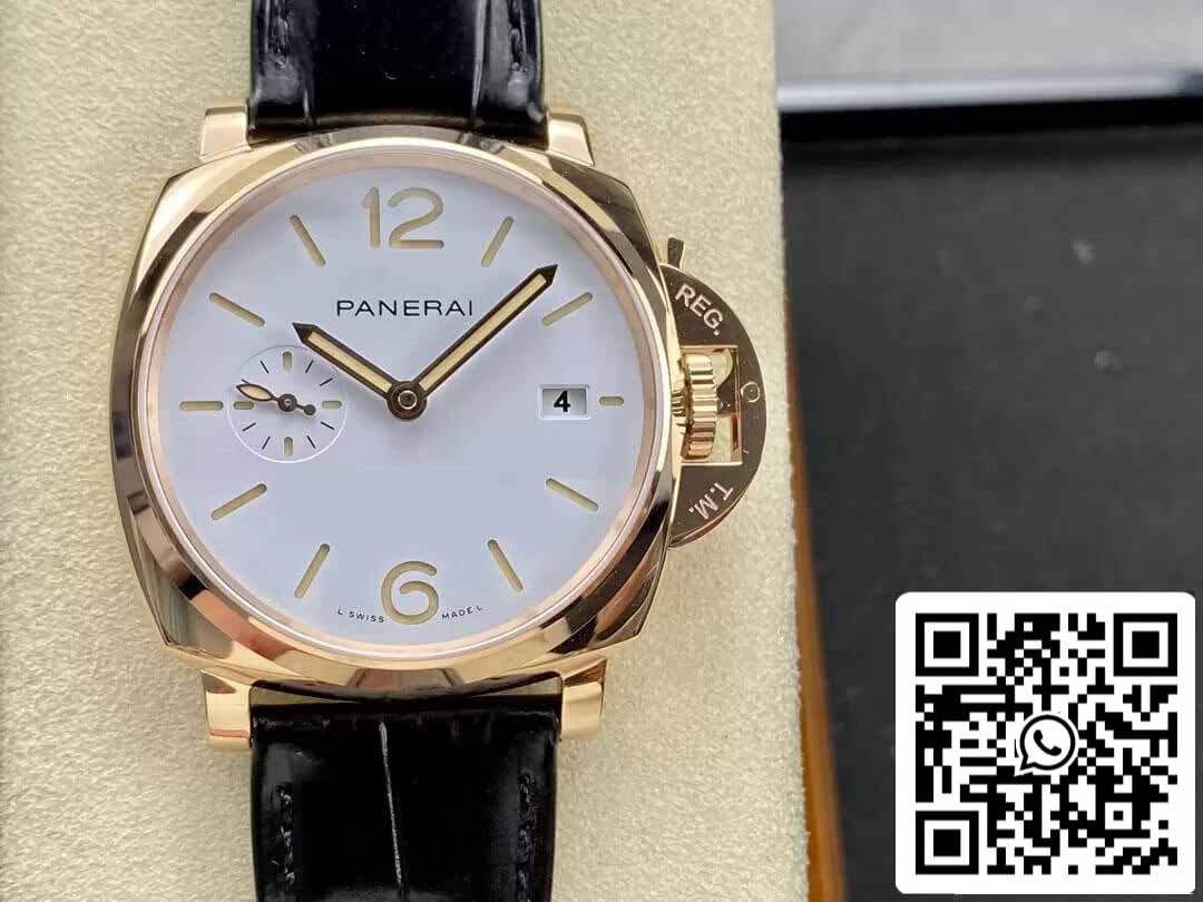 Panerai Luminor PAM01336 1:1 Best Edition VS quadrante bianco di fabbrica