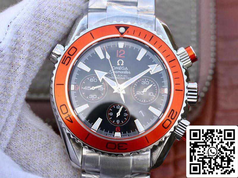 Omega Seamaster Planet Ocean 232.30.46.51.01.002 1:1 Best Edition svizzero ETA7750 quadrante nero con indicatore arancione