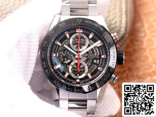 TAG Heuer Carrera CAR2A1W.BA0703 1:1 Mejor Edición XF Factory Esfera Negra Suiza HEUER 01