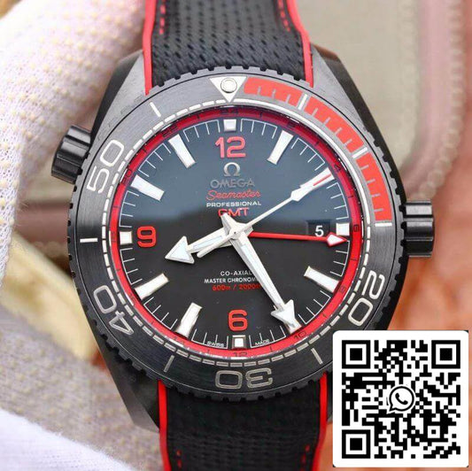 Omega Seamaster Planet Ocean 215.92.46.22.01.003 VS Factory 1:1 Mejor edición Swiss ETA8906 Correa de nailon negra