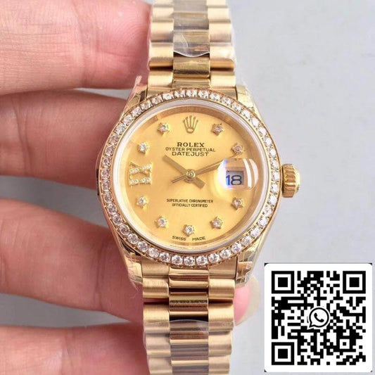 Rolex Lady Datejust 28mm 279138RBR 1:1 Best Edition svizzero ETA2824 avvolto in oro