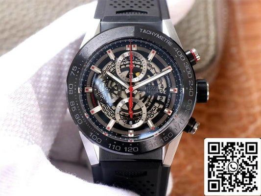 TAG Heuer Carrera CAR201V.FT6046 1:1 Mejor Edición XF Factory Esfera Negra Suiza HEUER 01