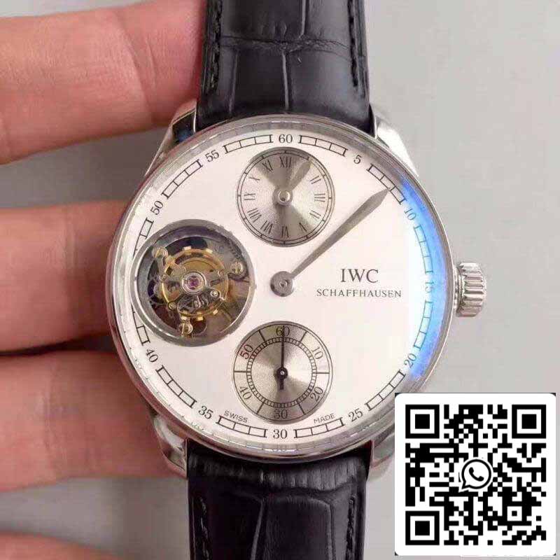 IWC Portugués IW544601 YL Factory 1:1 Mejor Edición Tourbillon Suizo Esfera Blanca