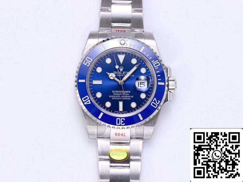 Rolex Submariner 116619LB-97209 1:1 Best Edition Noob Factory V12 quadrante blu Movimento svizzero