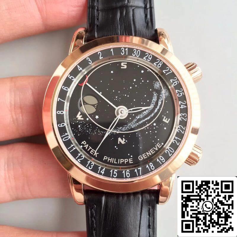 Patek Philippe Grand Complications 6102R-001 TW Factory 1:1 Mejor edición Suiza ETA240 Esfera giratoria negra celeste