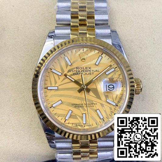 Rolex Datejust M126233-0037 1:1 Mejor edición EW Factory Oro amarillo