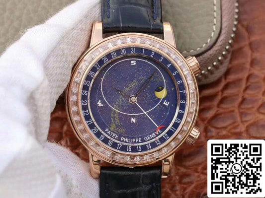 Patek Philippe Grand Complications 6103P-001 TW Factory 1:1 Mejor Edición Suizo ETA240 Esfera Azul