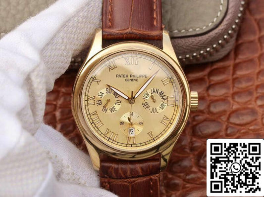 Patek Philippe Complicaciones Calendario anual 1:1 Mejor edición Suizo ETA315SQA Esfera dorada