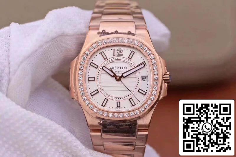 Patek Philippe Nautilus Ladies 7010/1R-011 1:1 Mejor edición Cuarzo suizo E23-250 SC