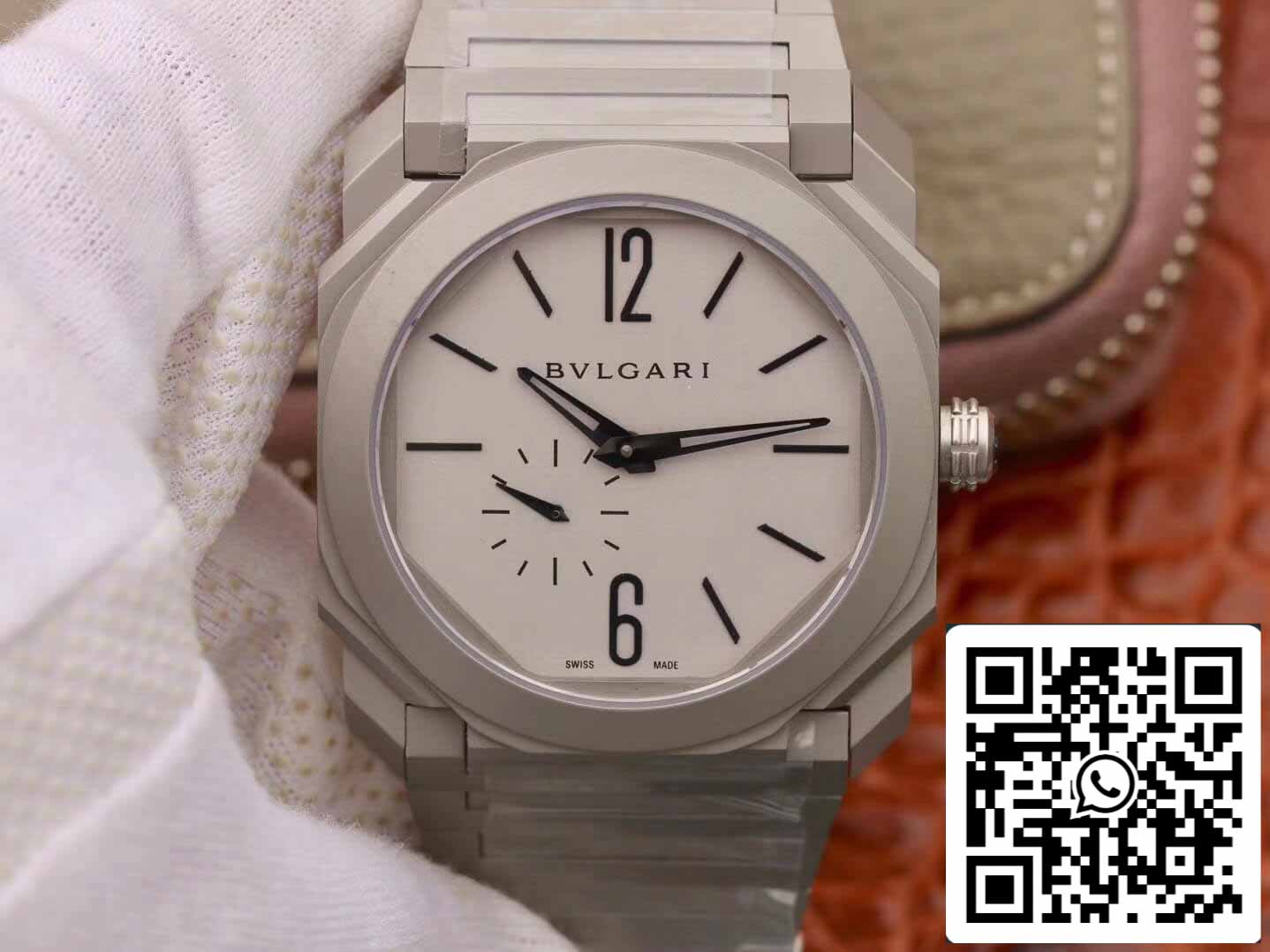 Bulgari Octo Finissimo 103011 1:1 Best Edition BV Factory quadrante grigio argento