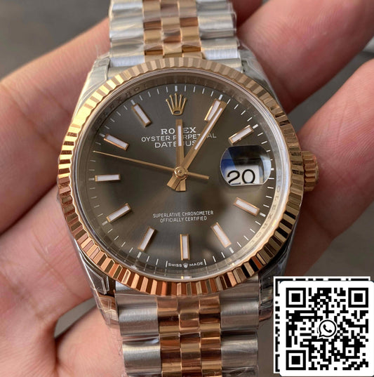 Rolex Datejust M126231-0013 36MM 1:1 Mejor edición VS esfera gris de fábrica