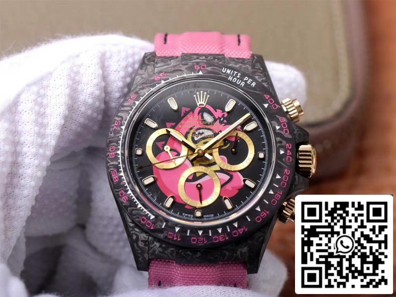 Rolex Daytona Cosmos Pink Exploded Dragon 1:1 Mejor Edición WWF Factory Swiss ETA7750