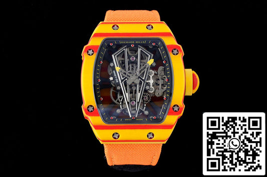 Richard Mille RM27-03 Rafael Nadal Tourbillon 1: 1 Best Edition RM Factory Cinturino in tessuto arancione