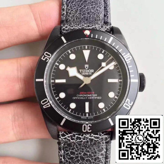 Tudor Heritage Black Bay M79230DK-0004 ZF Factory 1:1 Mejor edición Swiss ETA2824-2 Correa de cuero envejecido gris