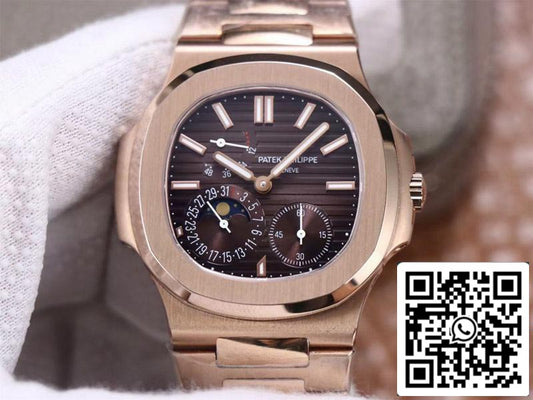 Patek Philippe Nautilus 5712/1A-001 1:1 Mejor edición PF Factory Movimiento suizo en oro rosa