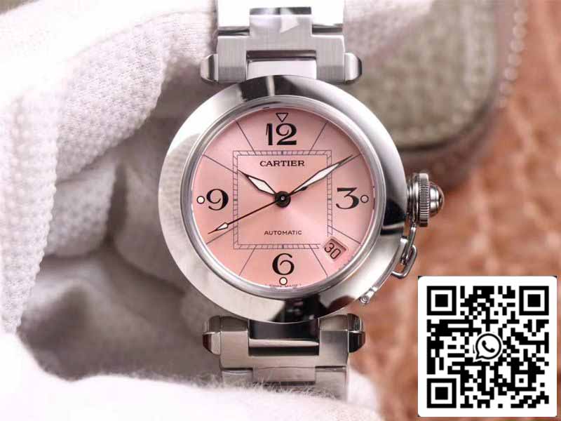 Cartier Pasha W31075M7 1:1 Best Edition V9 Factory quadrante rosa svizzero Cal.049