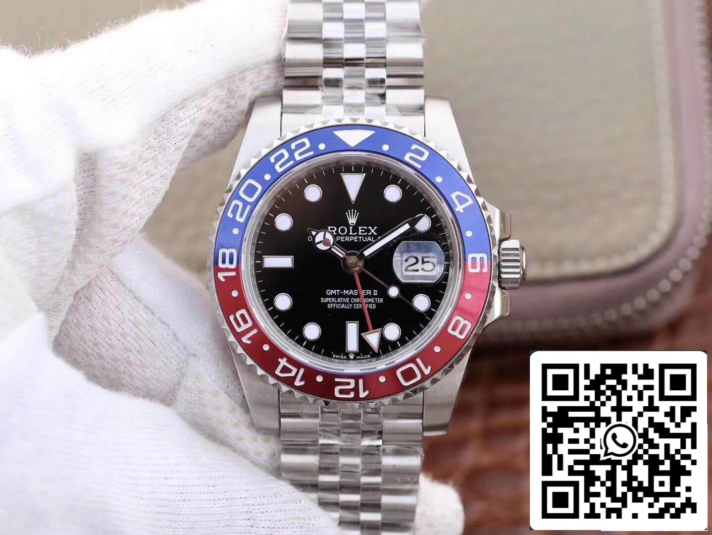 Rolex GMT-Master II 126710BLRO GM Factory 1:1 Best Edition Swiss ETA2836 Black Dial