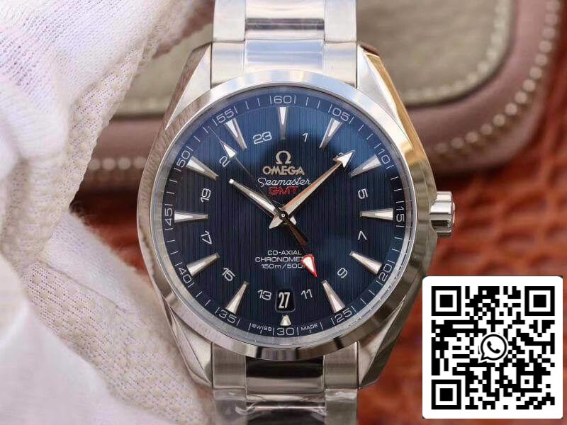 Omega Seamaster Aqua Terra 231.10.43.22.03.001 VS fábrica 1:1 Mejor edición suiza ETA8605 esfera azul texturizada