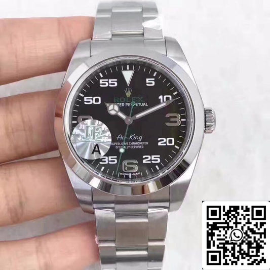 Rolex Air-King 116900 JF Factory 1:1 Mejor Edición Suizo ETA3131 Esfera Negra