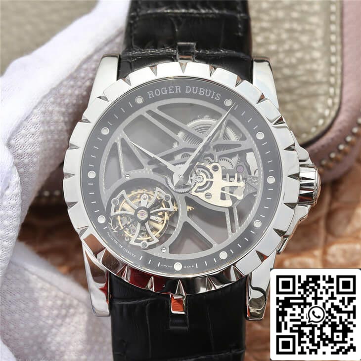 Roger Dubuis Excalibur RDDBEX0260 1:1 Mejor edición JB Factory Skeleton Tourbillon Dial