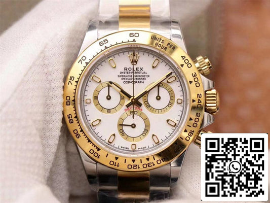 Rolex Daytona Cosmograph M116503-0001 1:1 Best Edition Noob Factory quadrante bianco svizzero ETA4130