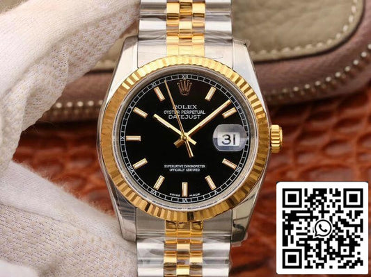 Rolex Datejust 126233 36 mm AR Relojes mecánicos de fábrica 1:1 Mejor edición Pulsera suiza de dos tonos ETA3135