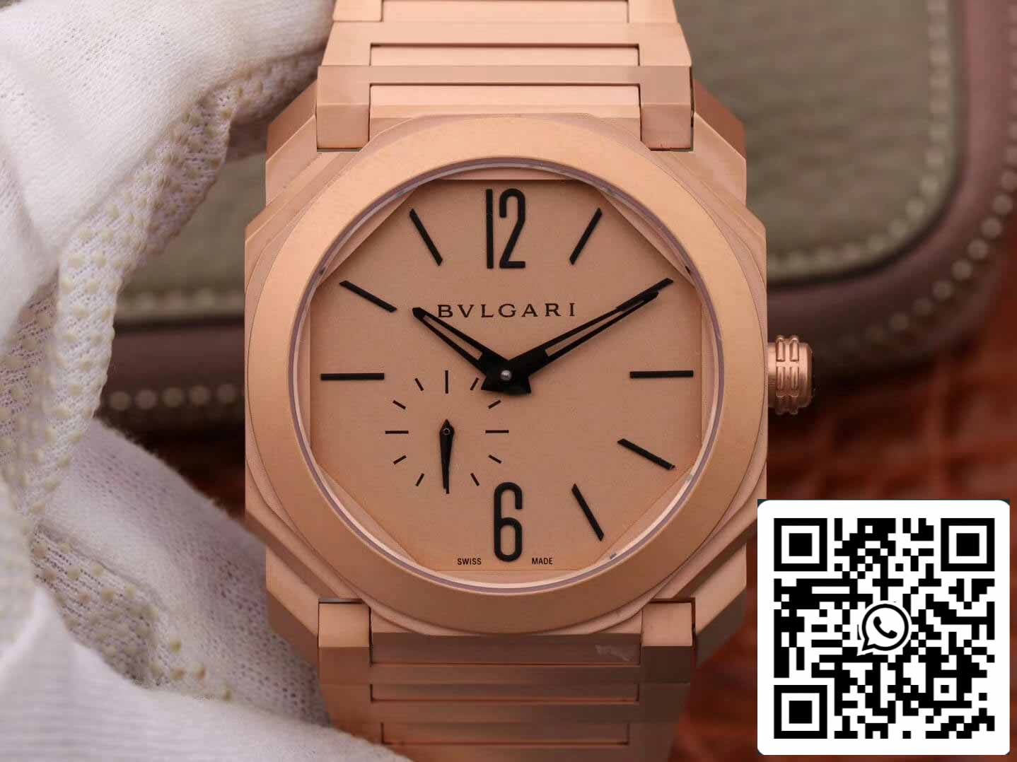 Bvlgari Octo Finissimo 102912 1:1 Mejor edición BV Factory esfera oro rosa