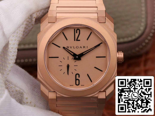 Bulgari Octo Finissimo 102912 1:1 Best Edition BV Factory quadrante in oro rosa