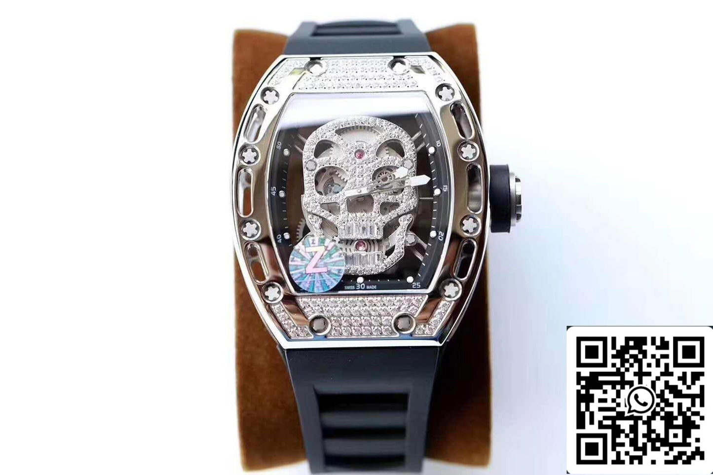 Richard Mille RM052 Z Factory 1:1 Best Edition Correa suiza ETA6T51 negra