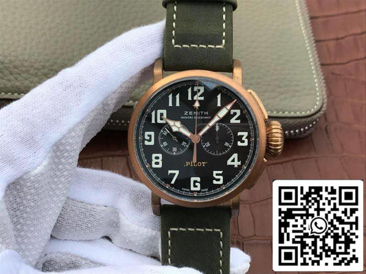 Zenith Pilot 29.2430.4069/21.C800 XF Factory 1:1 Mejor Edición Suiza ETA7750